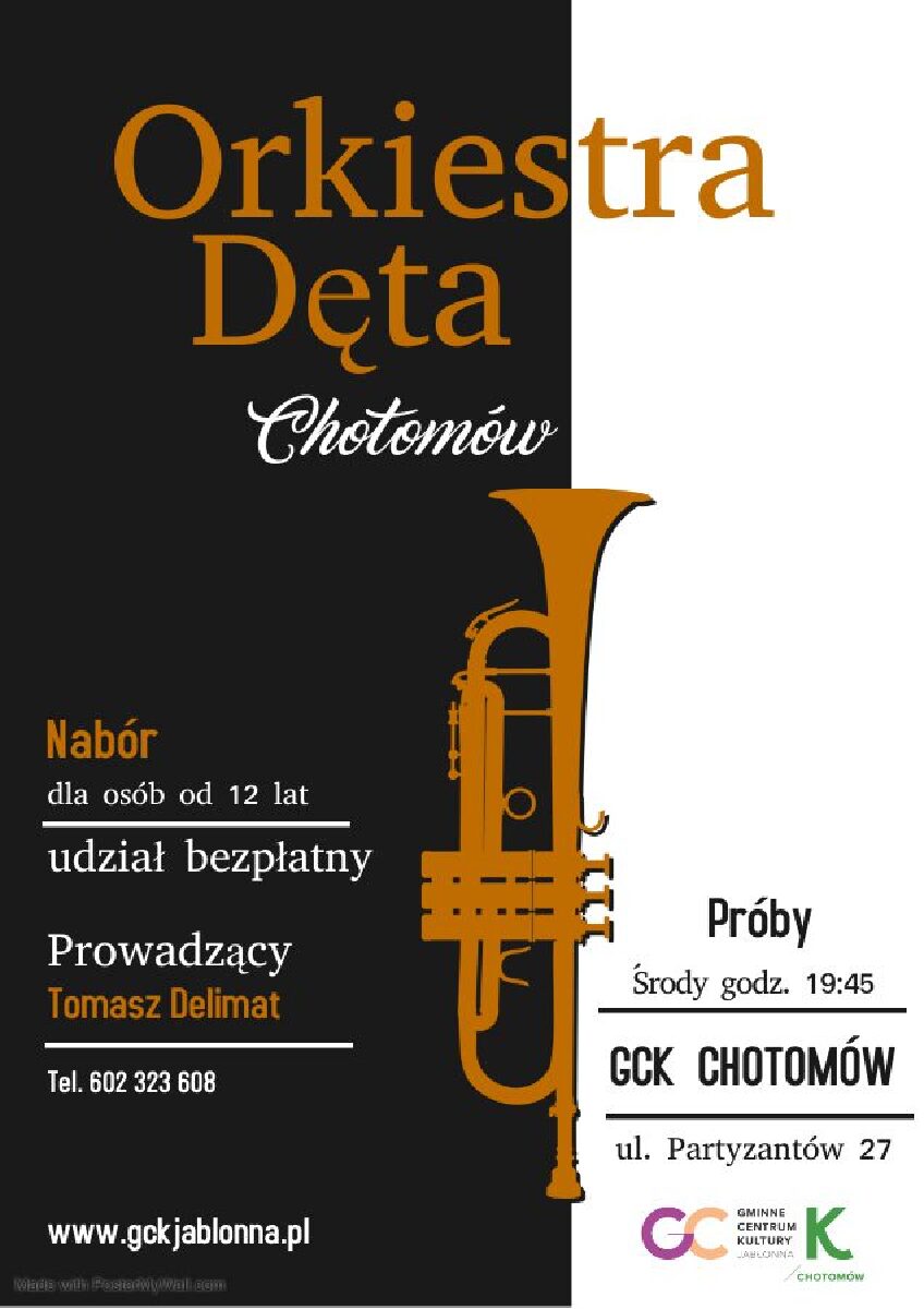 Powiększ obraz: Orkiestra Dęta z Chotomowa ogłasza nabór!